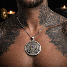 Charger l'image dans la galerie, PENDENTIF L’AXE SACRÉ AMETHYSTE