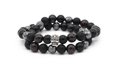 Load image into Gallery viewer, DOUBLE BRACELET BLACK DEVIL