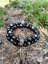 Load image into Gallery viewer, DOUBLE BRACELET BLACK DEVIL