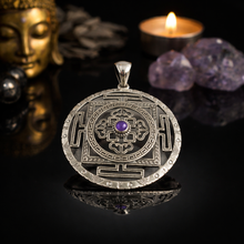 Charger l'image dans la galerie, PENDENTIF L’AXE SACRÉ AMETHYSTE

