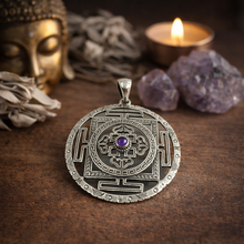 Charger l'image dans la galerie, PENDENTIF L’AXE SACRÉ AMETHYSTE
